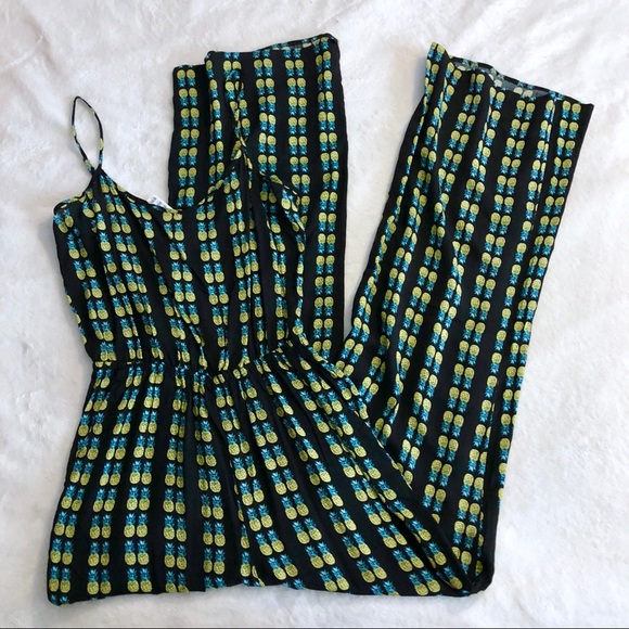 H&M Pants - NWT H&M Black Jumpsuit with Pineapples